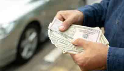 Buying a car with cash